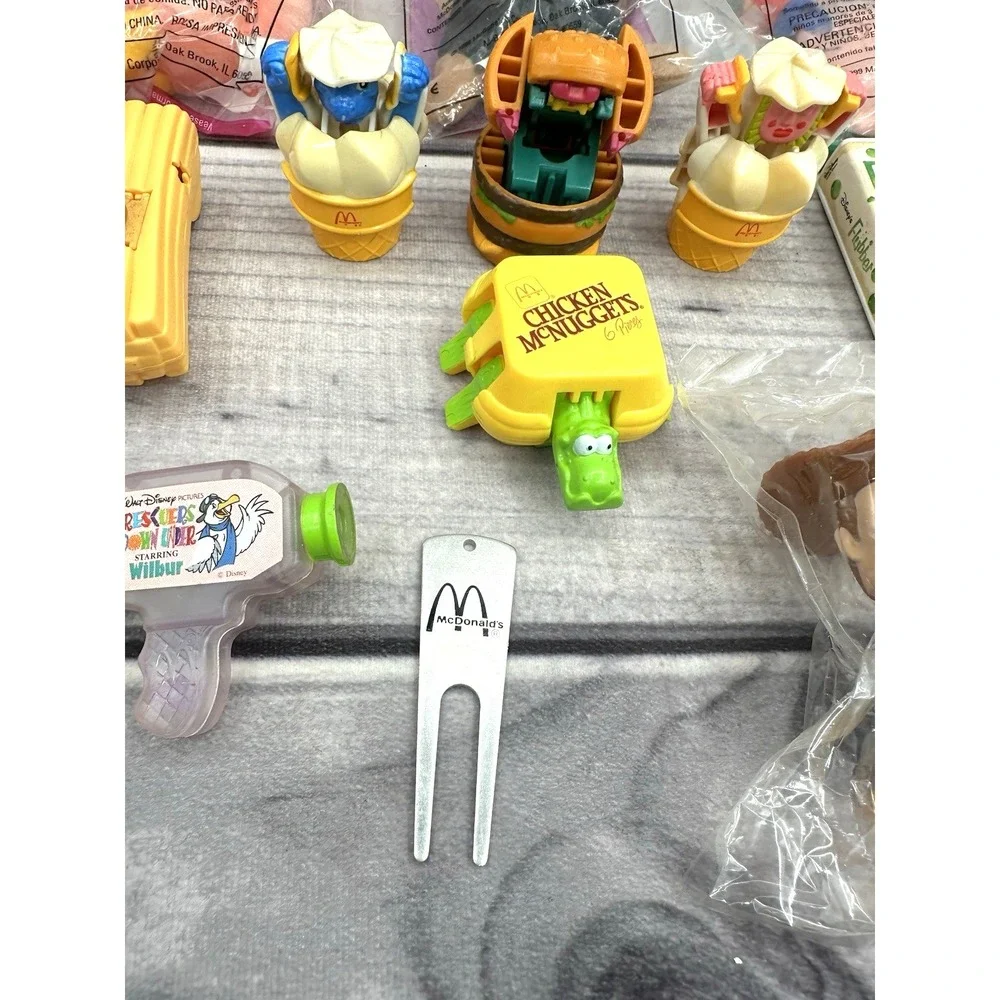 LOT OF VINTAGE 80'S / 90'S MCDONALD'S HAPPY MEAL TOYS CHANGEABLES BEANIE‎ BABIES